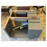 2 ct metal desk