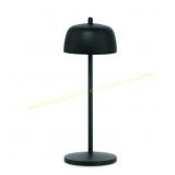 Zafferano Theta 11.8 in. Matte Black Lamp