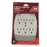 3ct. ACE 6 Outlet Adapter