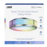 Feit Smart 3x13x13 Nickel Ceiling Fixture