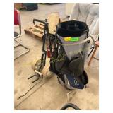 Golf bags and cart