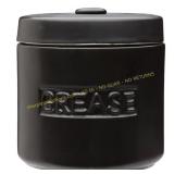 Fox Run Black Ceramic Grease Container 32 oz
