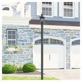 2 Ct. Project Source 80-in Black Outdoor Pole