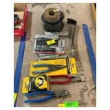 Assorted tools and wire