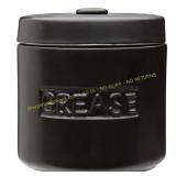 Fox Run Black Ceramic Grease Container 32 oz