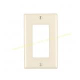 Leviton Almond Decorator Wall Plate 10 pk