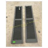 2 Ct. Unbranded 71.75x14.5in Shutters, Black