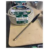 100 ft Contractor Hose, Spray Nozzle