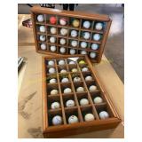 2ct Display Cases with Golf Balls