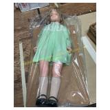 Antique Doll 2.5ft Tall w/Moveable Eyes