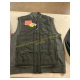 Men s Banana Republic Med Quilted Mixed Media Vest