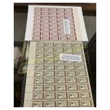 1960 Mint Unused Stamp Sheets