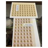 1958 Champions Of Liberty Mint Unused Stamp Sheets