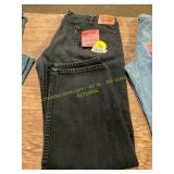 Black Levi 505 Jeans Size 40x32