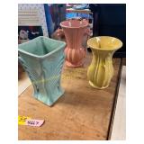 3ct McCoy Pottery Vases