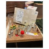 Glass + Crystal Stoppers, S&P Sets, Misc.