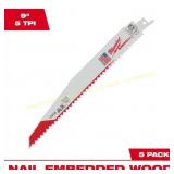 9 in. AX Nail Wood Recip Blades (5-Pack)