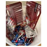 Bucket of Assorted Batteries