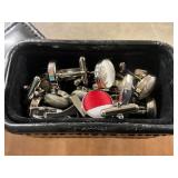 Cuff Links in Leather Box w/lid