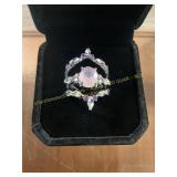 Ladies Stacked Frost Shaped Ring Size 6