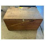Wooden advertising box