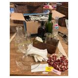 Bottles, Jars, Small Crate, Misc.