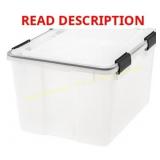 IRIS 46qt WeatherPro Plastic Storage Bin