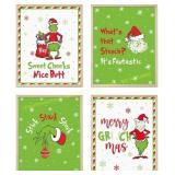 Homythe Funny Xmas Posters, Set of 6, 8x10