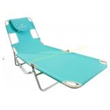 Ostrich 72x22in Reclining Lounger, blue