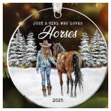 12ct Horse Ornaments - Just Girl Who Loves Horses