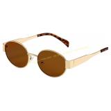 milramtob 2 Pack Trendy Oval Sunglasses Women