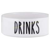 47th Main White Ceramic Pet Dish, Small