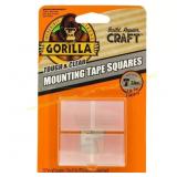 Gorilla 1x1in. Mounting Squares + Matte Tape