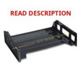 2 Ct. Universal Recycled Plastic Desk Trays, Black