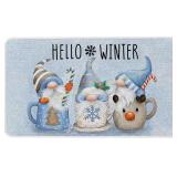 Baccessor Hello Winter Gnomes Doormat 17x29