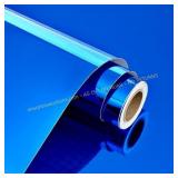 WESTICK Blue Wall Sticker Mirror 15.75 x 394"