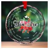 6ct You are Inspirational Crystal Ornament