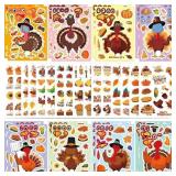 Thanksgiving Stickers for Kids, 32PCS