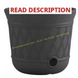 Suncast Lattice Hose Pot, Decorative Resin