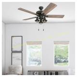 Prominence Home 52-in Aged Bronze Ceiling Fan