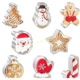JOB JOL Cookie Cutters 8 PCS, Christmas,
