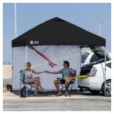 CROWN SHADES 10x10 Tent w 1 sidewall black