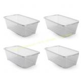 4pk life story Clear Plastic Shoe Boxes