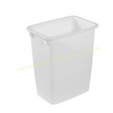 Rubbermaid 21 Qt Open-Top Wastebasket, White