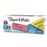 24-Pack Paper Mate Pink Pearl Eraser, Medium