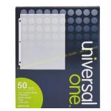 50/Pack Universal Top-Load Sheet Protectors, Clear
