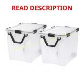 WEATHERTIGHT Storage Box Clear (2-Pack)