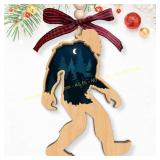 2Ct Bigfoot Ornament - Sasquatch Christmas 2024