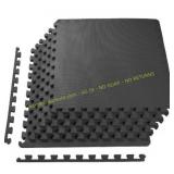 BalanceFrom Puzzle Mat 6-Pc Set Black