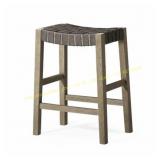 Emerson Stool in Grey/Ronan Leather